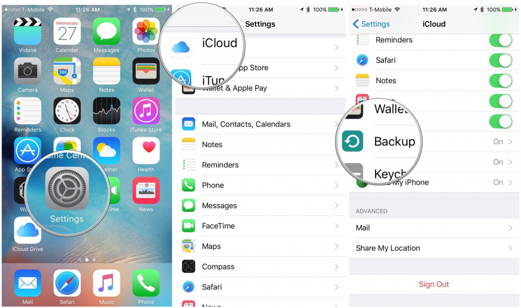 how to backup iphone to icloud on pc