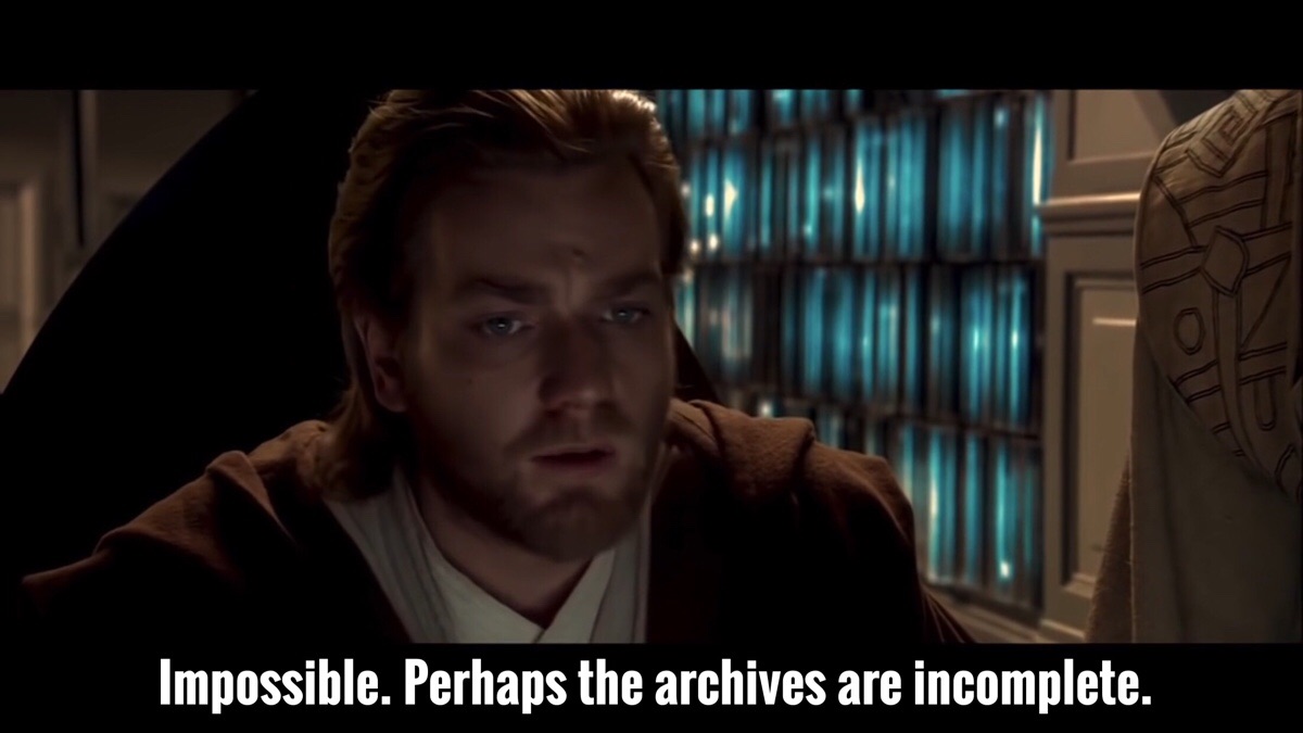 Perhaps the archives are incomplete