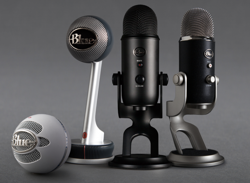 4 different podcast microphones