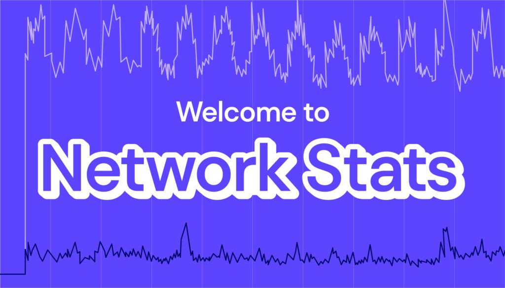 A decorative image displaying the headline Welcome to Network Stats.