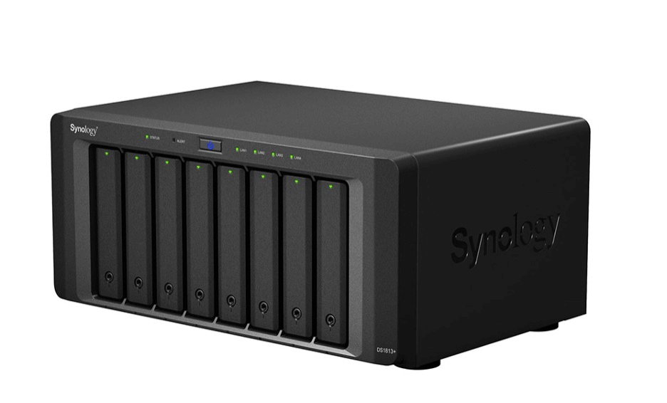 A photo of a Synology NAS. 