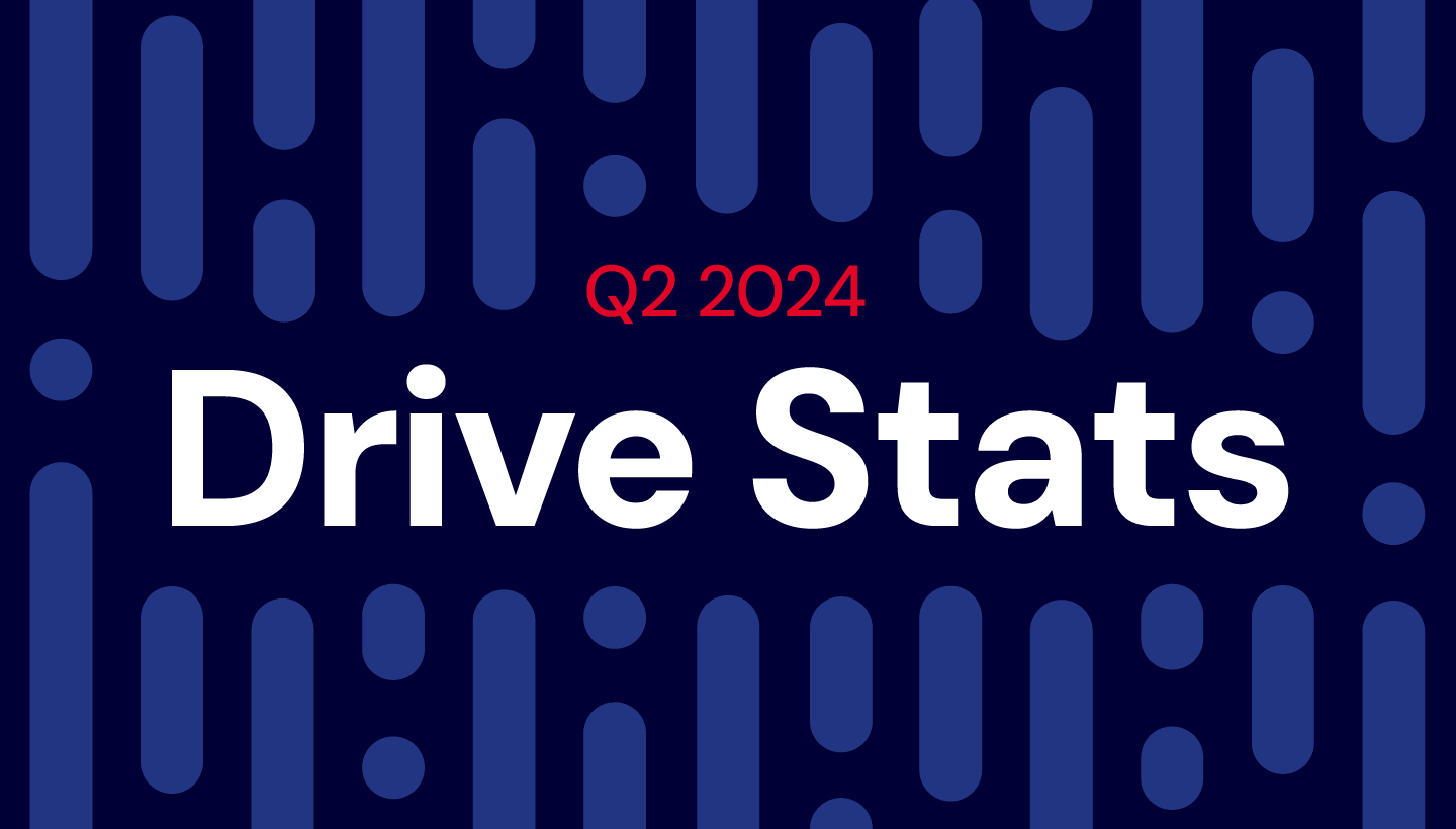 A decorative image with the headline Q2 2024 Drive Stats. 