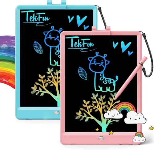 A product image of a Tekfun LCD Writing and Doodle Tablet.