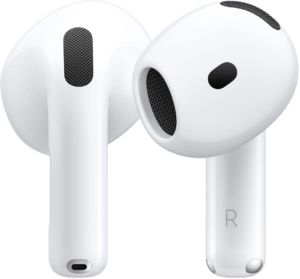 A product image of the Apple AirPods 4.