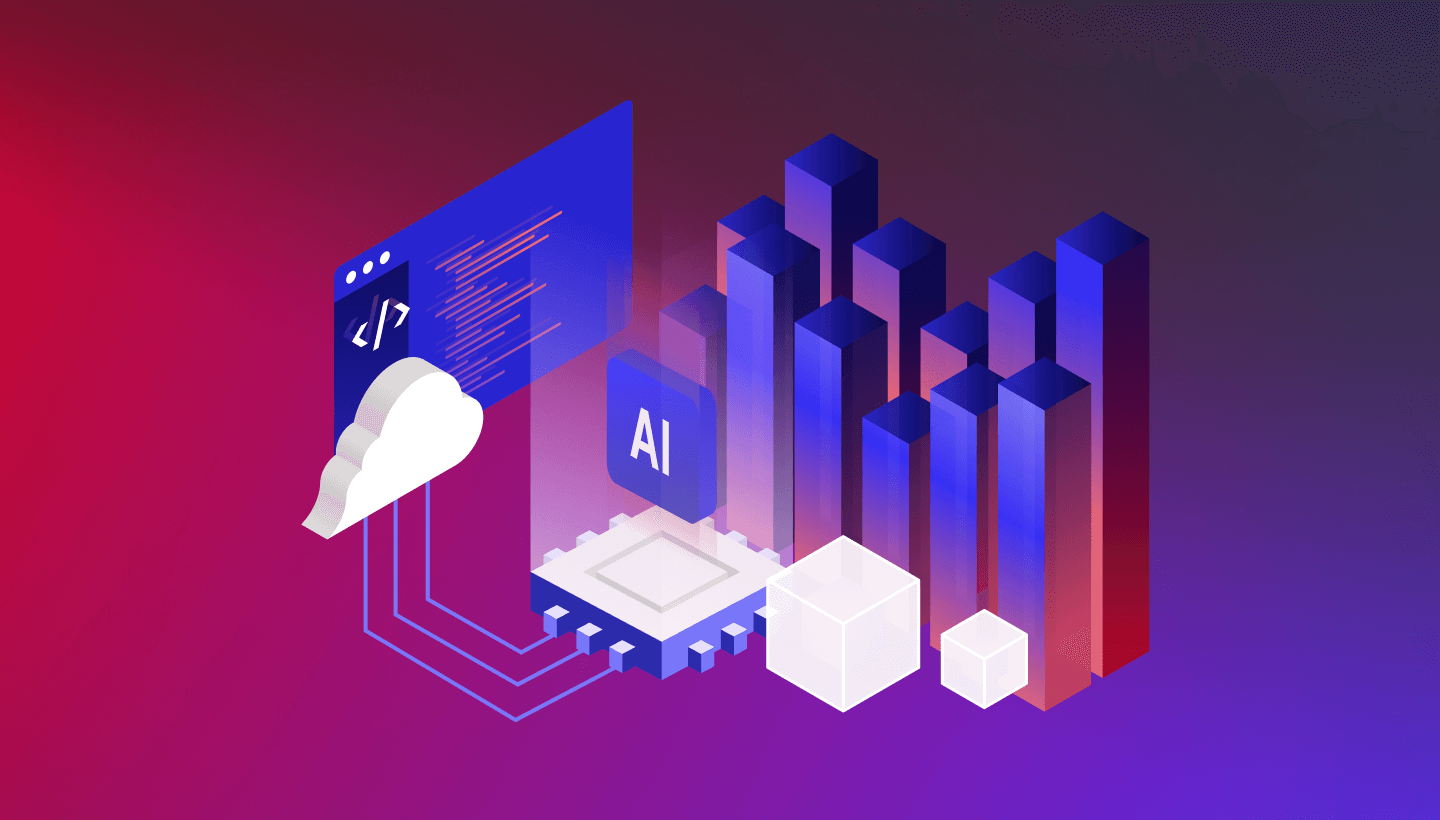 A decorative image showing cloud storage and AI icons. 