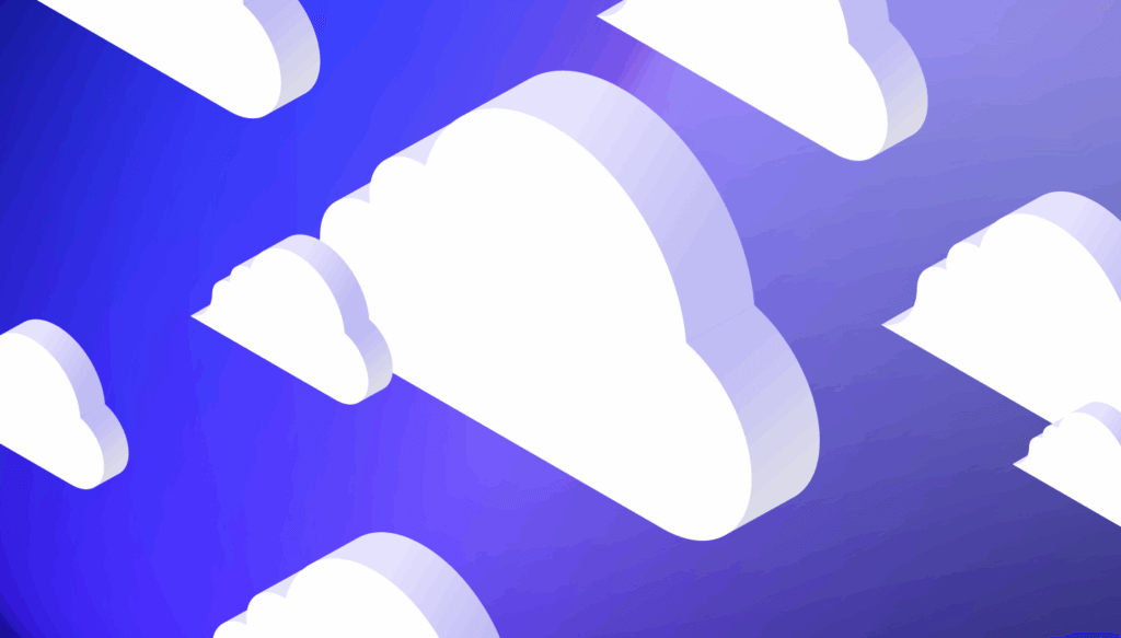 A decorative image showing several clouds. 