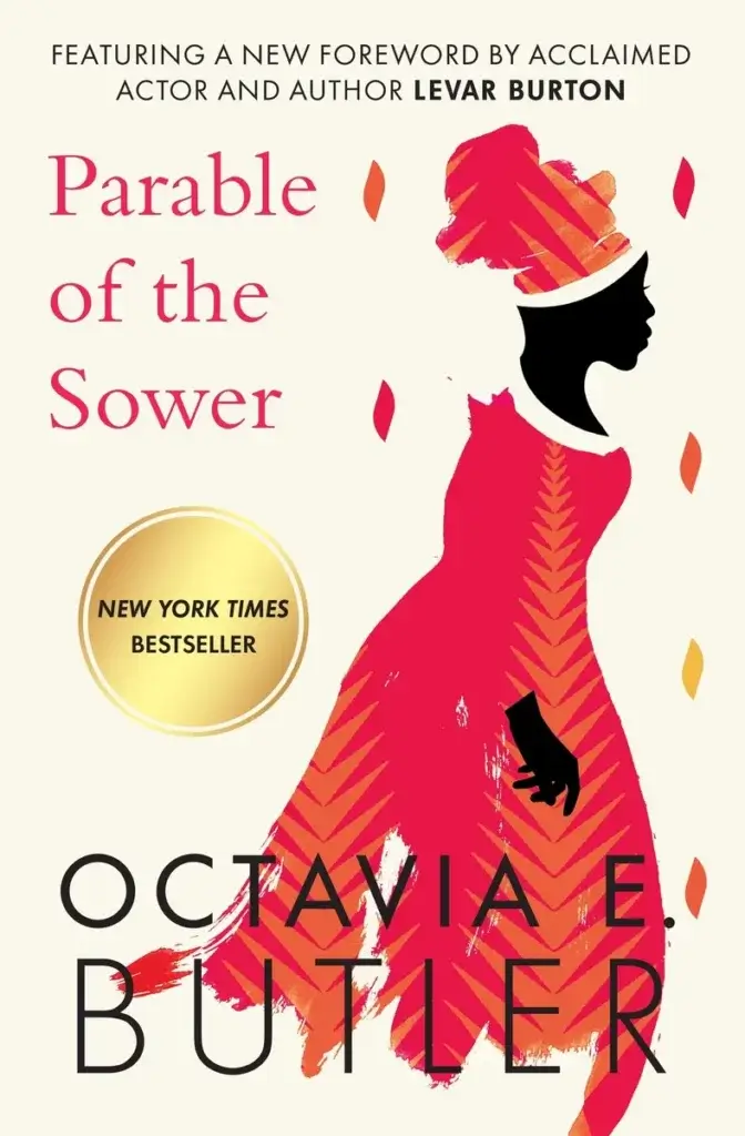 An image of the cover of the book Parable of the Sower, by Octavia Butler. 