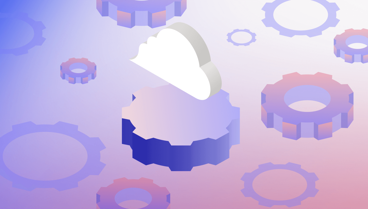 A decorative image showing gears and a cloud.